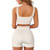 New Fashion Summer Seamless High-waisted Sports Shorts for Women Hip Lift Yoga Sports Shorts