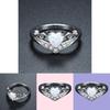 Creative European American Female Fashion Jewelry Heart-shaped Copper Ring Cy107