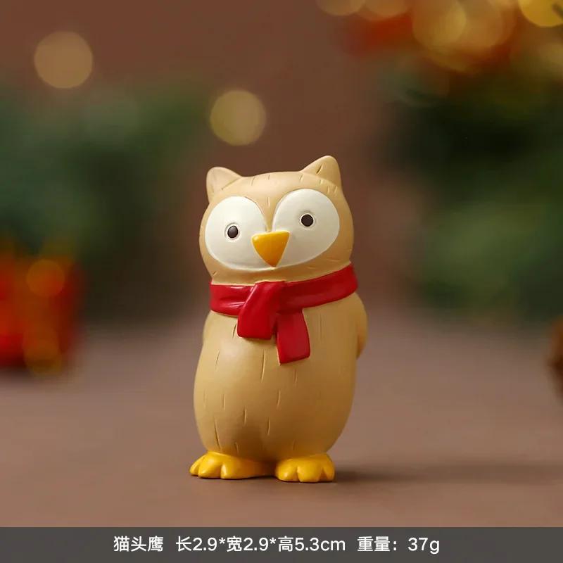 Car Interiors Ornaments Santa Claus Reindeer Cute Christmas Decorations Micro Landscape Desktop Ornaments Blind Box Gift