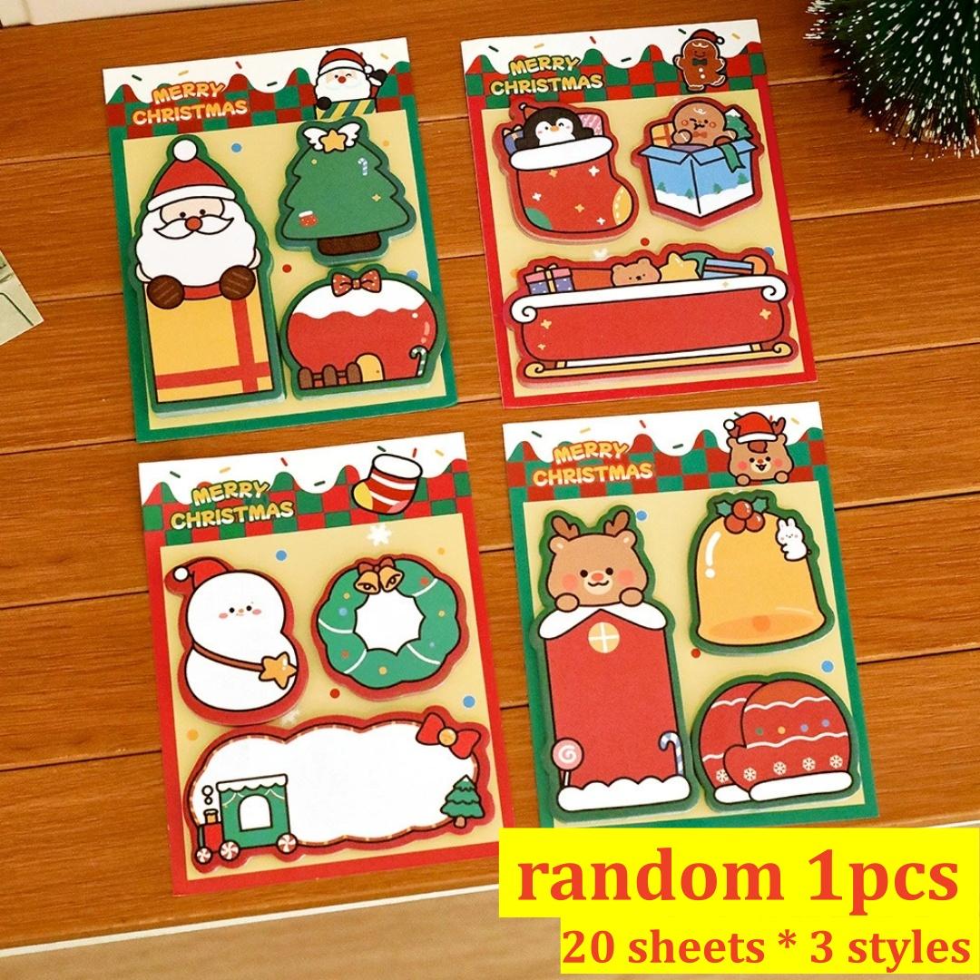 Sticky Notes Pads Quality Paper Cartoon Sticky Notes Christmas Sticky Notes Colorful Christmas Memo Pads For Christmas Party