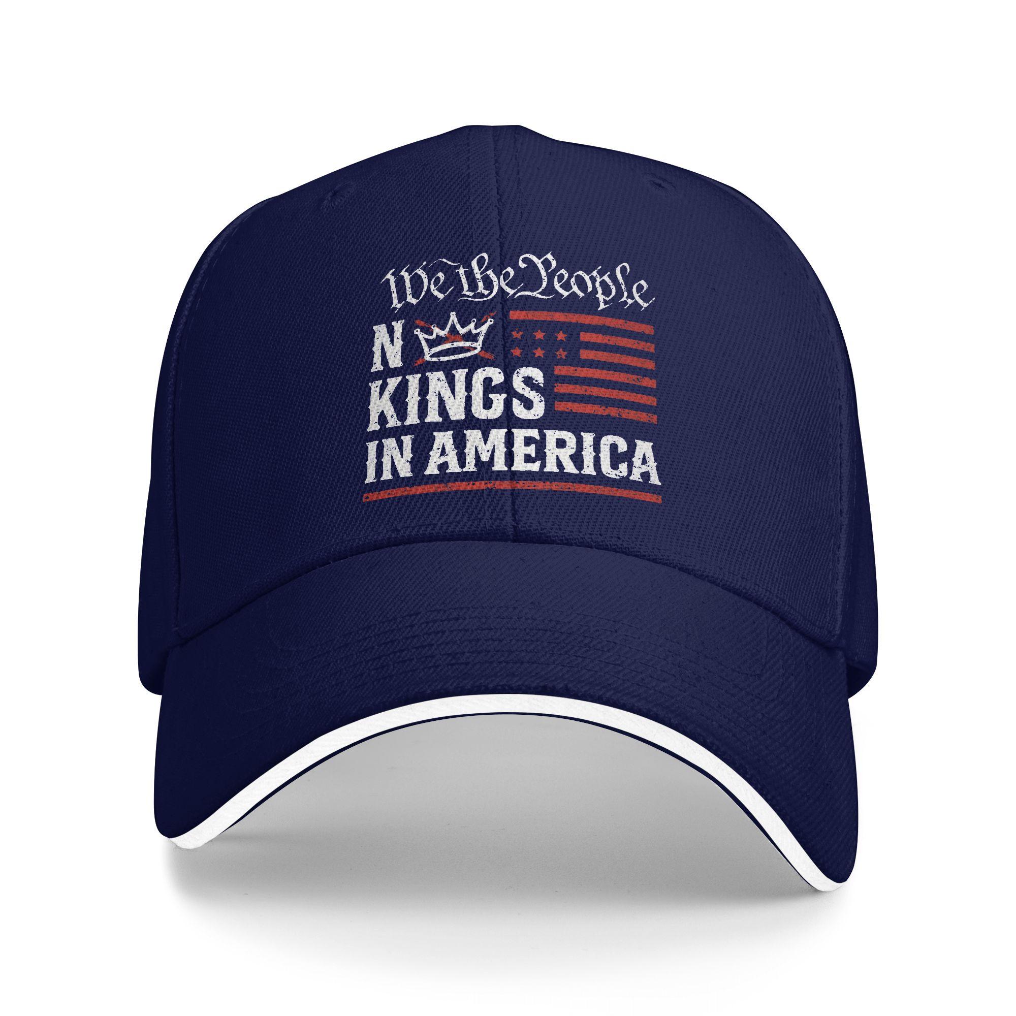 

Summer No Kings Baseball Cap Tennis Skate Casual Design Sun Hip Hop Hats Unisex-Teens Dropshipping Snapback Cap As Picture темно-синий