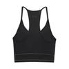 Under Armour Meridian Support High Elastic Training Fitness Running Fitted Solid Color Simple Thin Strap Slim Sports Vest Women tops Black 6011230-001