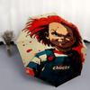 1pc Horror and Mystery Chucky Fully Fashion Automatic Folding Portable Cartoon Umbrella, 8 Iron Frames, Three-Fold Design, Suitable for All Seaso