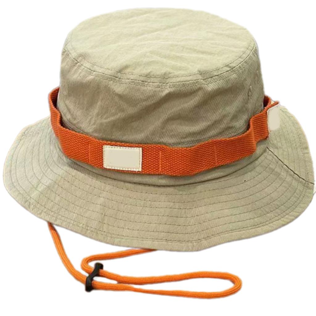 Wide Brims Bucket Hat Windproof Rope Packable Summer Fisherman Hat For Hiking Fishing Outdoor Activity Adult Headwear