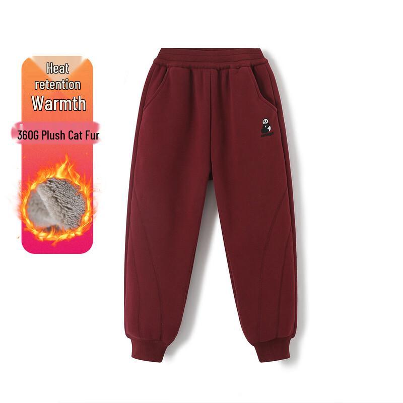 Montagut Kids Unisex Winter Plush Jogger Sweatpants 160