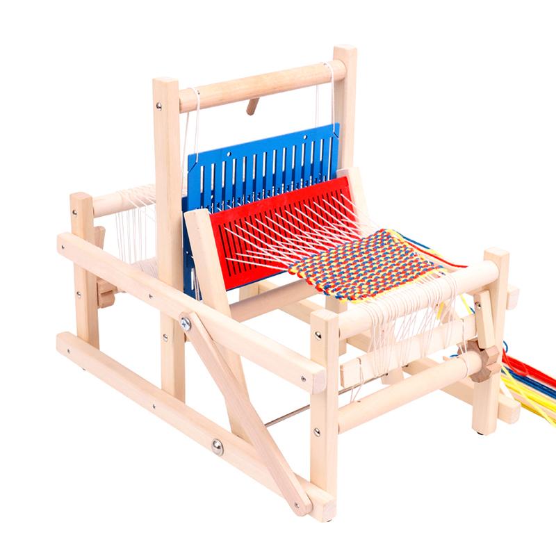 Wooden Multi-Craft Weaving Loom Mini Spinning Knitting Machine Diy Hand Loom Weaving Machine Handmade Crafting Fun For Adults