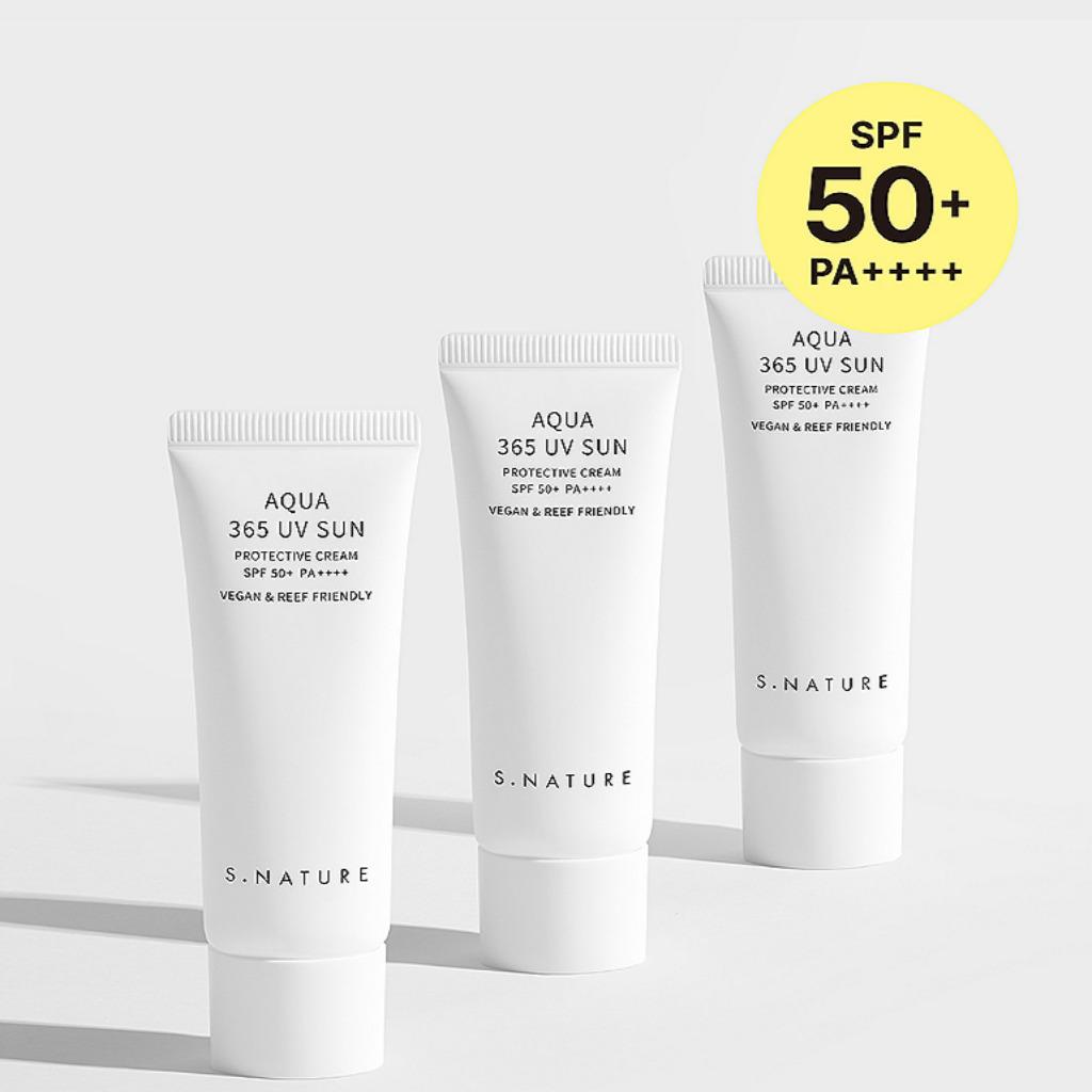 S.NATURE AQUA 365 UV SUN PROTECTIVE CREAM 40ml (SPF 50+)