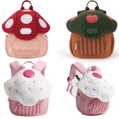 Children Cute Backpack Boys Girls Mushroom Style Schoolbag Kindergarten Preschool Baby Bag Kids Casual Soft Shoulders Pack