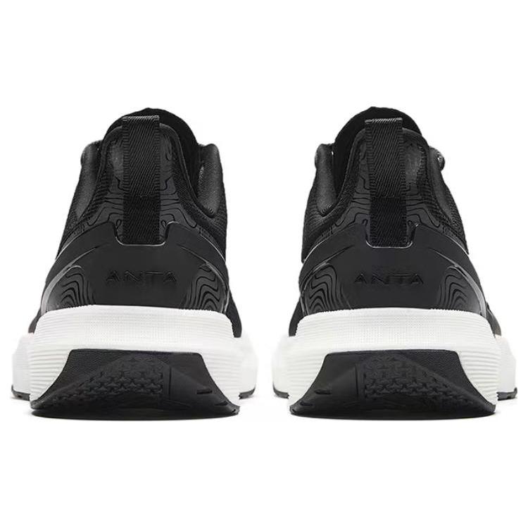 New Anta Shock absorbing And Waterproof Low Top Training Shoes Men's Black 112347782-2