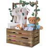 Holz-Babykorb: Regal zur Aufbewahrung von Kleidung, Spielzeug und Badesachen für Kinder