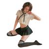 Sexy spodní prádlo Sexy studentské šaty skládaná sukně Hot Uniform Temptation Passion Suit