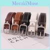 Style Retro Unisex Fashion Leather Belt With Metal Buckle Outdoor Girdle Casual