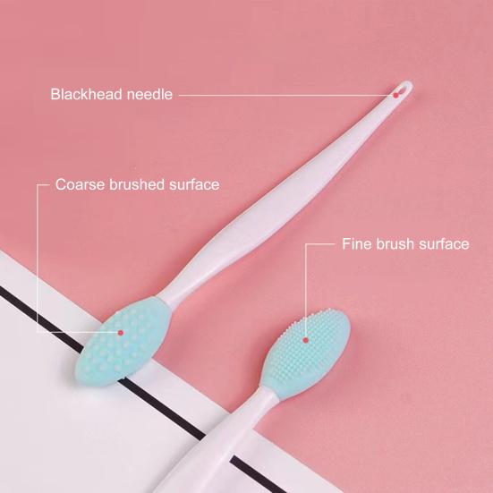 8Pcs Silicone Lip Scrub Brush for Men Women Double Sided Exfoliator Cleaning Brush Lightening Dark Lips Exfoliator Tool for Dry Chapped Lips
