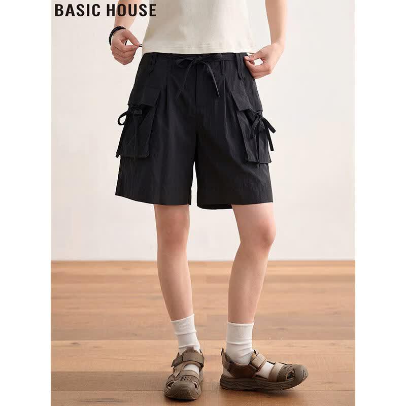 Basic House Women s Tencel Blend Cargo Shorts S