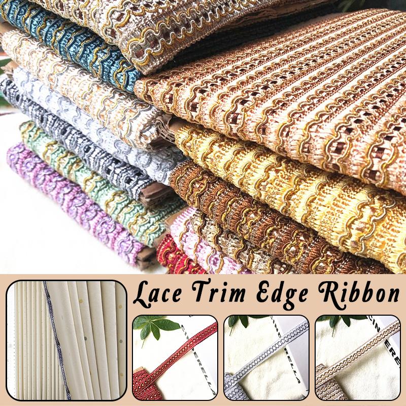 12 Metrów Koronka do Zasłon Frędzel 2 cm Szerokość Plecionka Wykończenie Krawędzi Wstążka do Szycia Krawędzi Poduszki Sofy Tapicerka Akcesoria DIY