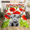 Cow Duvet Cover Set Rustic Vintage Western Wild Animal Bedding Set For Kids Boys Polyester Quilt Cover Double Queen King Size