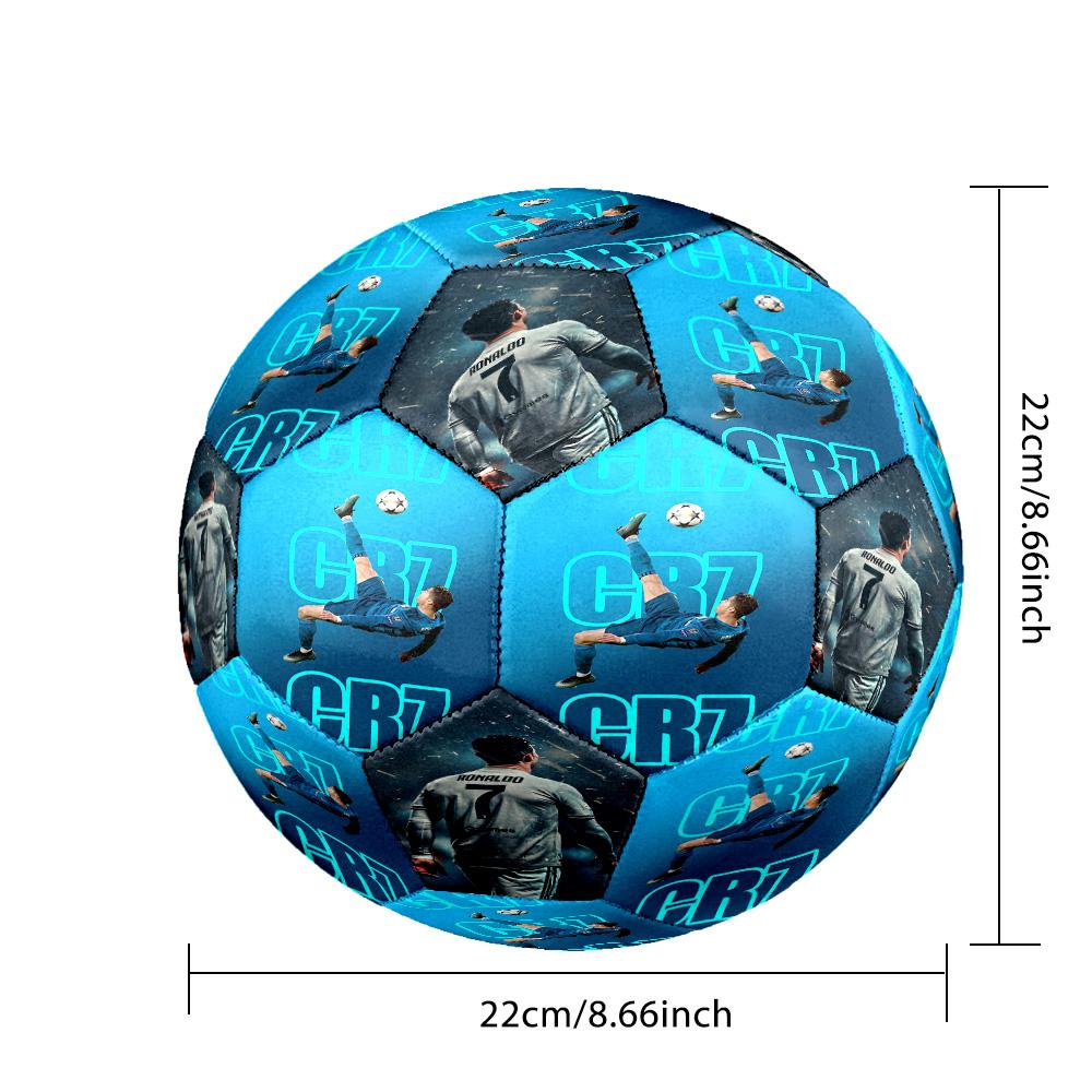 Ronaldo's Cr7 Football Trick Size 5 Soccer Football Machine-Stitched Indoor/Outdoor Universal Football for Football Accessories