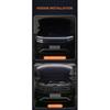 120cm LED Daytime Running Light Scan Starting Car Hood Decorative Lights DRL Auto Engine Hood Guide Decorative Ambient Lamp 12V Dome Lights 6