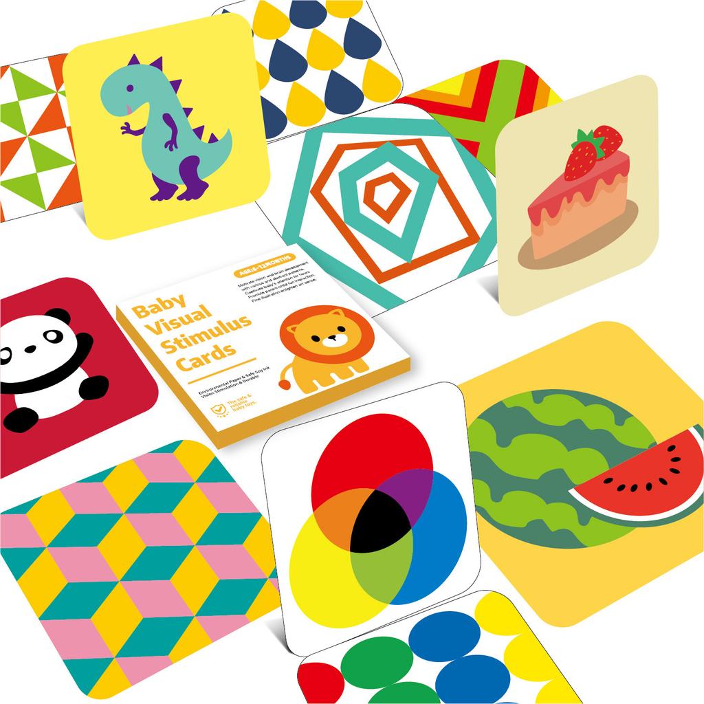 Non-Toxic Newborn High Contrast Flashcards Black&White Sensory Toys For 0-3Y Infants Montessori Brain Development With Texture Cards