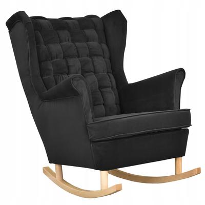 Carol Rocking Chair, Scandinavian,, Black, Black