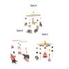 Baby Crib Mobile ,Wooden, Cute ,Bedroom Hanging Decoration ,Sensory Toy ,Hanging Bed Bell ,Baby