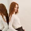 SanCai 2026 Winter Crochet Knit Long Sleeve Sweater