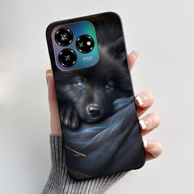 For ZTE Axon 60 Lite / Blade V60 Vita / Nubia V60 Design Case Cute Love Heart Rabbit Casing Black Soft Silicone Protective Cover