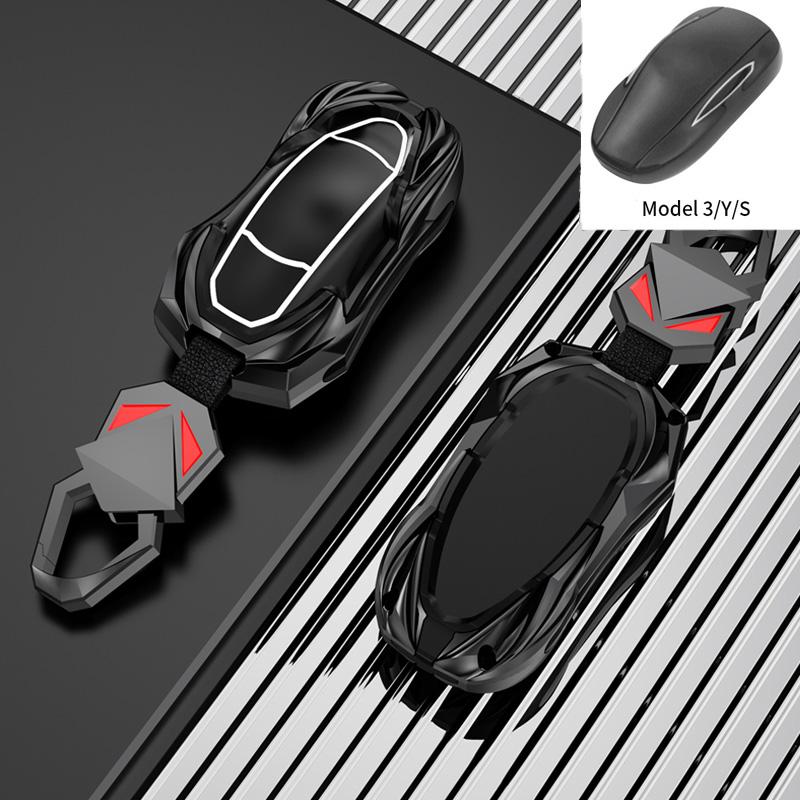 Car Smart Key Case Cover For Tesla Model 3 Model X Model S Model Y Bag Protector Fob Band Shell Holder Keychain Accessories