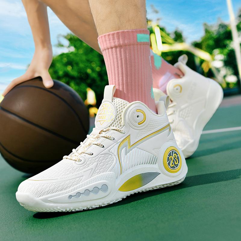 New basketball shoes, boys and girls actual training shoes EVA sole non-slip, wear-resistant and shock-absorbing sports shoes