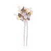 Korean Gold Leaf Pearl Bridal Hairpin Headdress