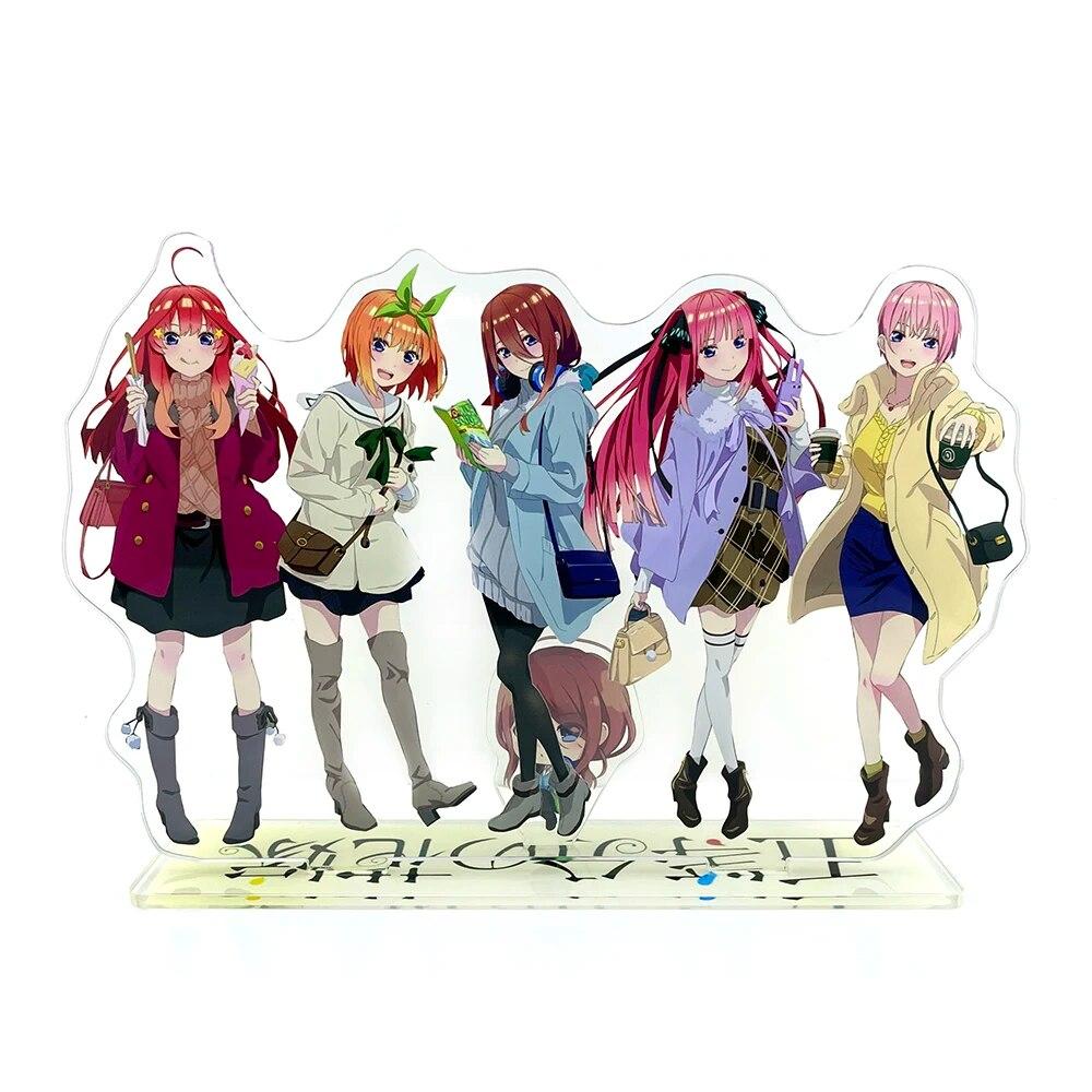 Gotoubun No Hanayome Group Itsuki Miku Nino Yotsuba Ichika Acrylic Stand Standee Toy Figure