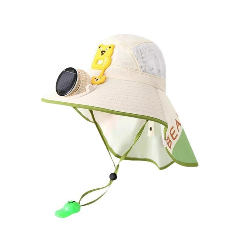 Cappello da Sole Estivo per Bambini, Design a Sciarpa, Tesa Larga, Cappello con Ampia Visiera, Cappello con Protezione UV, Asciugatura Rapida, Traspirante, Sottile, per Esterno, Spiaggia, Pescatore