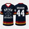 New Movie Off Campus Briar University Jersey Graham 44 LOGAN 22 DI LAURENTIS 66 Tucker 46 T-shirt V-neck Short Sleeve T-shirt