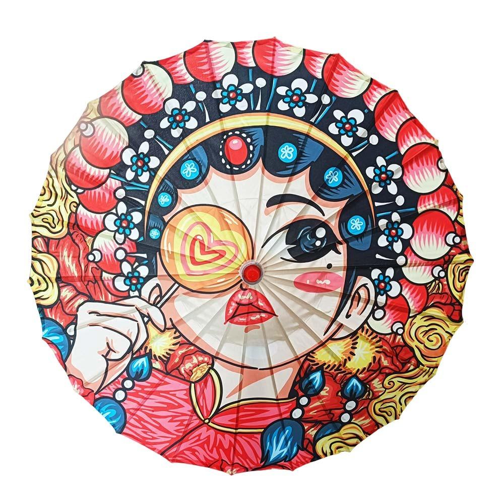 Chinese Antique Style Women Decorative Umbrella Bridesmaids Party Scenery