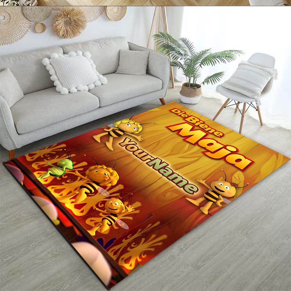 Biene Maja Personalized Name Carpet Design for Decorate room Outdoor Dormitory Dining Room Antislip Carpet Decorate Offices Perfect Gift for Women/Men
