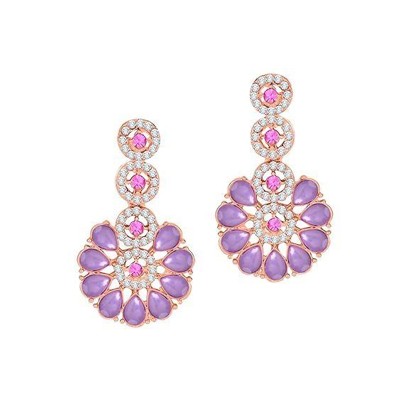 Kundan i amerykański diamentowy naszyjnik zestaw biżuterii z kolczykami dla kobiet