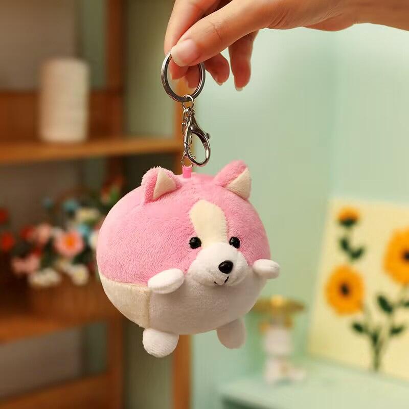 Niedlich Niedlich Welpe Hund Shiba Inu Kleiner Anhänger Plüschtier Corgi Puppe Mädchen Tasche Schlüsselanhänger Stoffpuppe