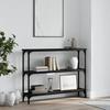 VidaXL Console Table Black 100x22.5x75 Cm Engineered Wood 834025