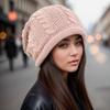 Women's European & American Fashion Wool Slouchy Hat - Warm, Cold-Proof, Versatile for Autumn & Winter, Fits Large Head Circumference