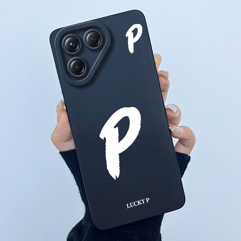 For Tecno Pova 7 4G LJ6 Covers Cases Lucky Simple Letter Couple Silicone Soft Matte Phone Housing for Techno Pova 7 4G Fundas