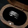 Retro "Thorn Path" Adjustable Open Ring For Men Silver-plated Copper Punk Gothic Edgy Jewelry Unisex Trendy Accessories Gift