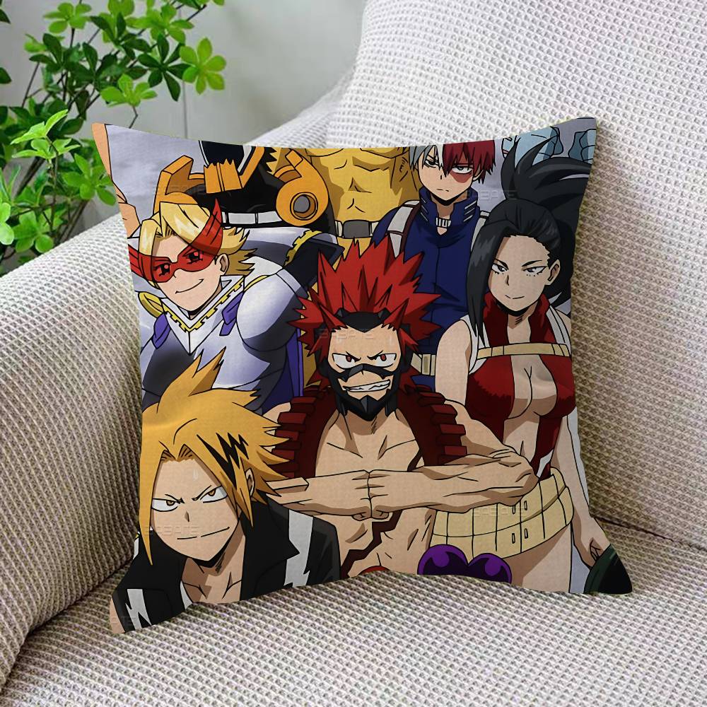 My Hero Academia Cool Cartoon Cushion Cover Pillow Cover Decor Pillowcase Printed Cushion Case for Couch
