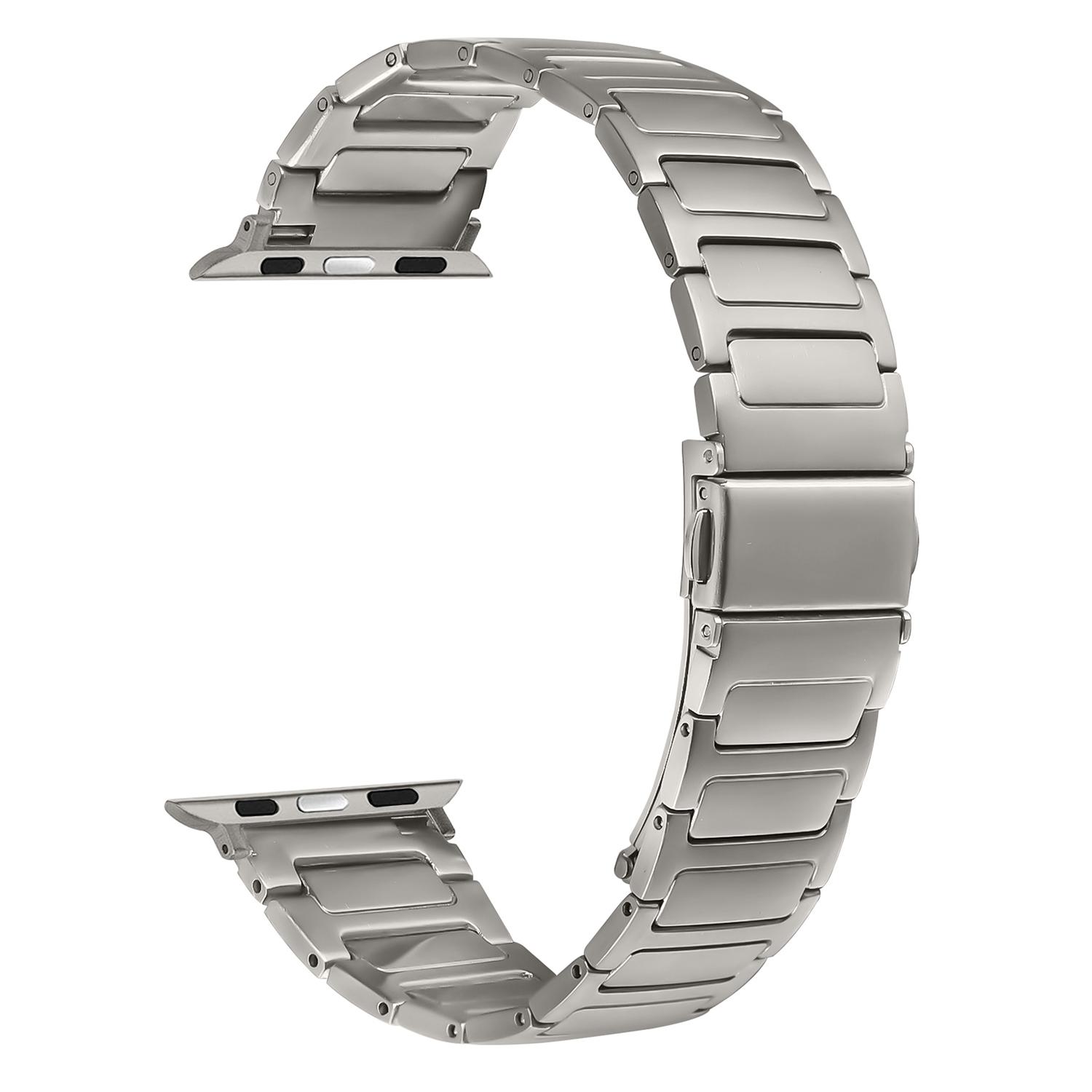 

Metal Watch Band for Apple Watch Series 10 9 8 7 SE 6 5 4 3 2 1 42mm 41mm 40mm 38mm Adjustable Watch Strap Titanium