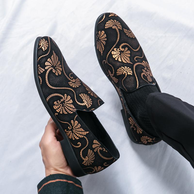 Fashion Four Seasons Men Business Loafers Men One-foot Comfortable Light High-quality Small Leather Shoes Bean Shoes Sizes 38-46