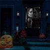 Halloween Female Ghost Window Cover Horror Window Door Cover, Scary Theme Window Screen for Indoor/Outdoor Party Decor