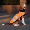 Gilet di Sicurezza Riflettente Traspirante per Cani Regolabile Abbigliamento Fluorescente per Animali da Compagnia Corsa