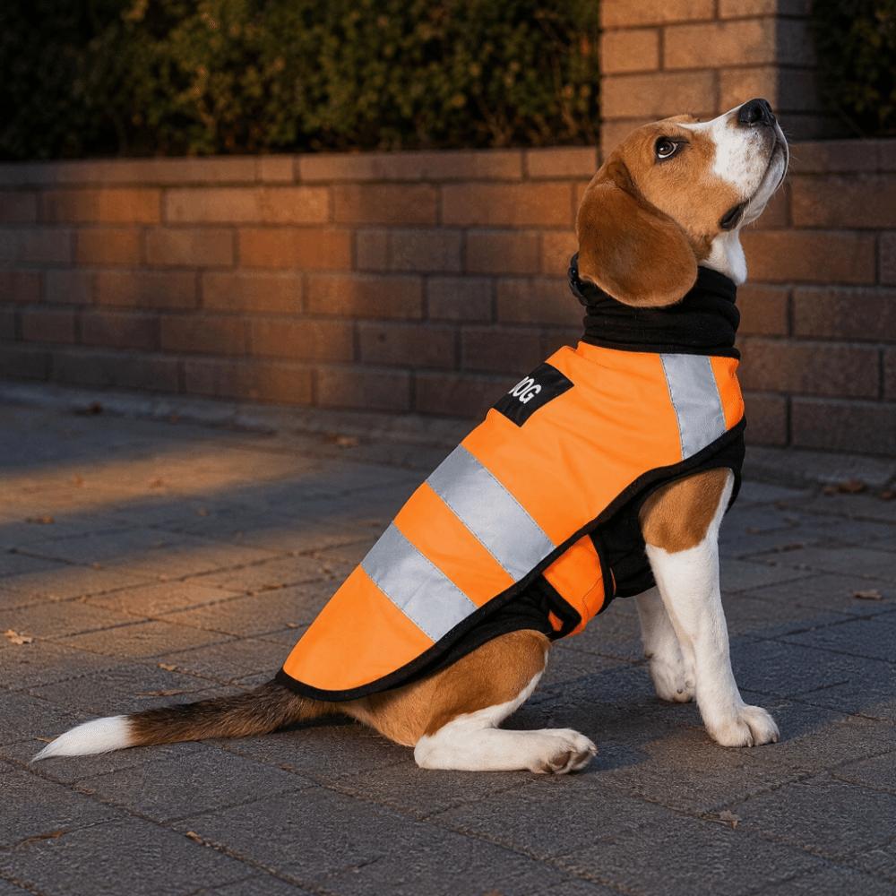 Gilet di Sicurezza Riflettente Traspirante per Cani Regolabile Abbigliamento Fluorescente per Animali da Compagnia Corsa