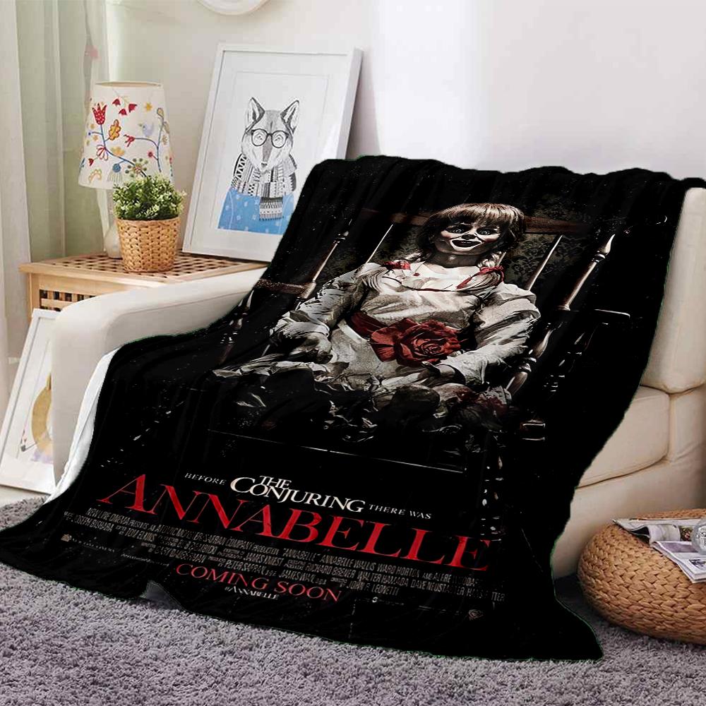 1Pc Horror Puppet Scene Blanket For Couch Bed Plush Cozy Fuzzy Blanket Super Soft Warm Blankets For Fall And Winter 0918141