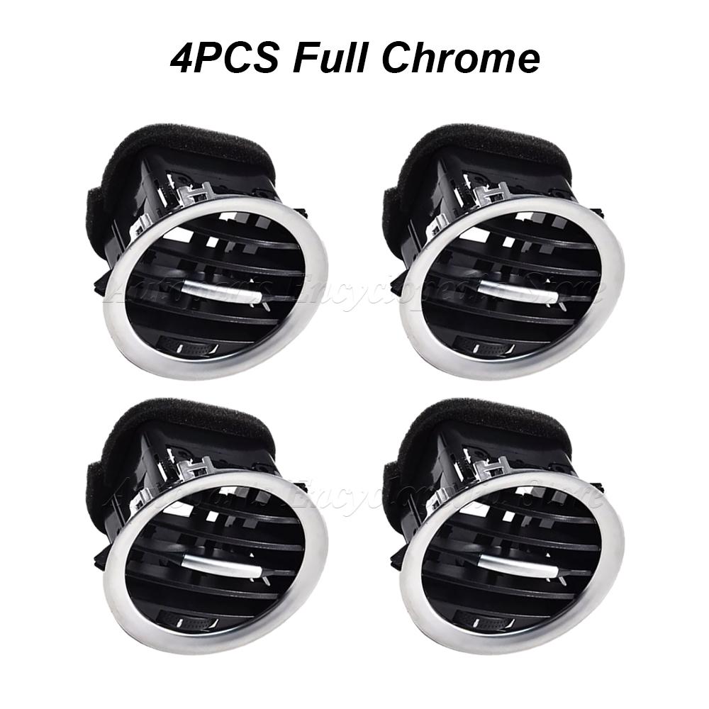 13417363 Für Opel Corsa D Adam Schwarz/Chrom Armaturenbrett Lüftung Klimaanlage Auslass 13365420 2201099 Auto Innenraum Lüftungsgitter