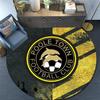 Poole Town Football Club,Round Area Rug,Carpet Rug for Living Room Bedroom Sofa Playroom Decor,Non-slip Floor Mat
